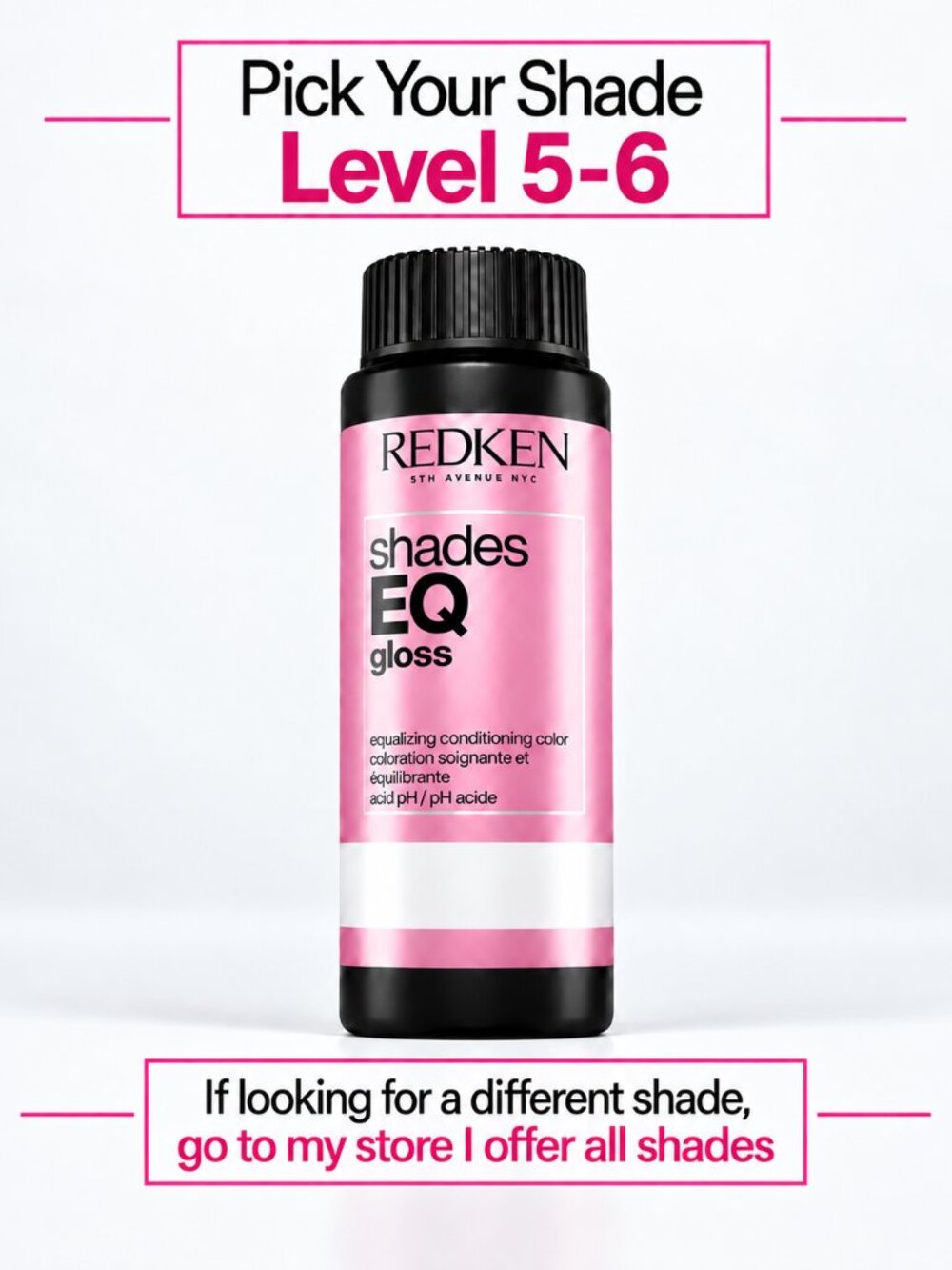 Redken Shades EQ Gloss Pick Your Shade Level 5ā6 Demi-Permanent Hair Color 2 oz